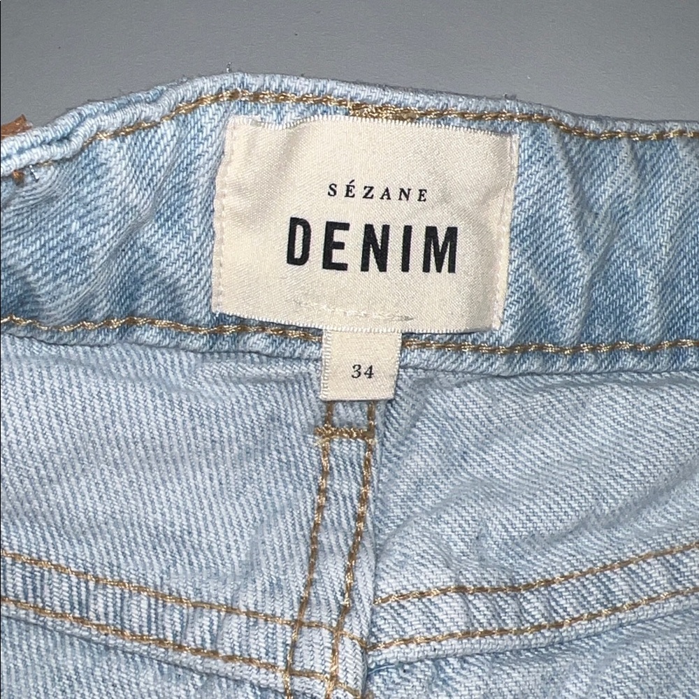 Sezane Light Blue Women Jeans - Picture 3 of 8